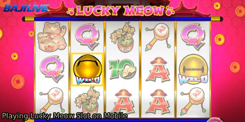 Playing-Lucky-Meow-Slot-on-Mobile.