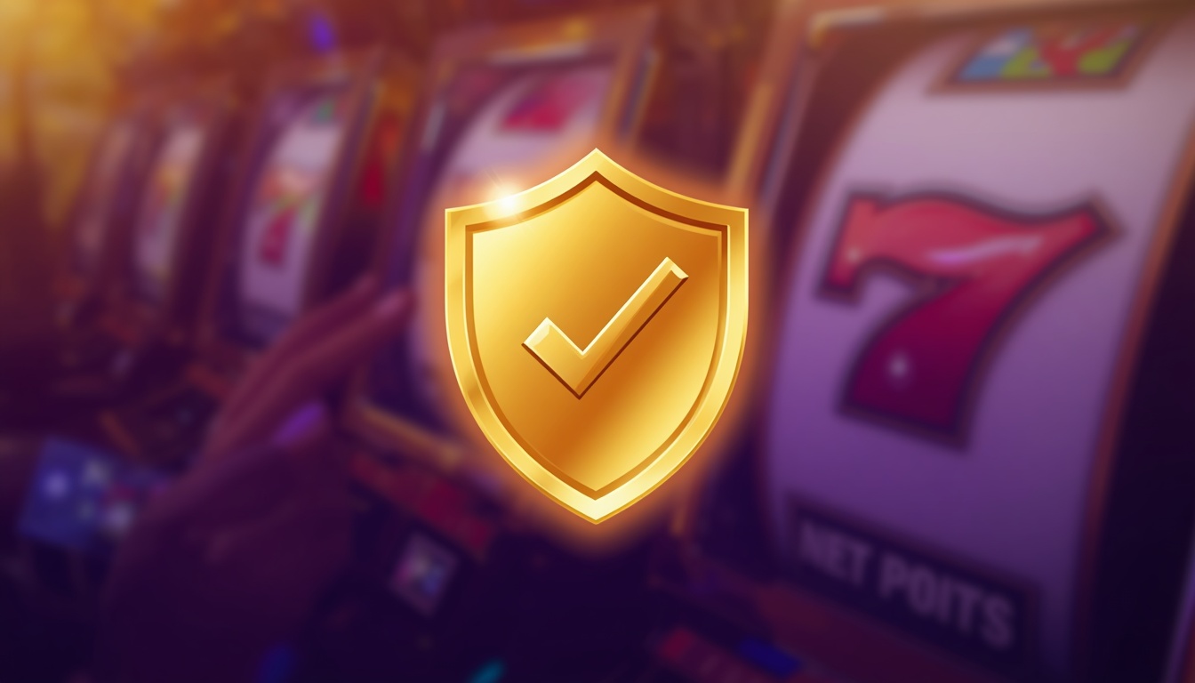 Golden shield icon symbolizing certified fair random results